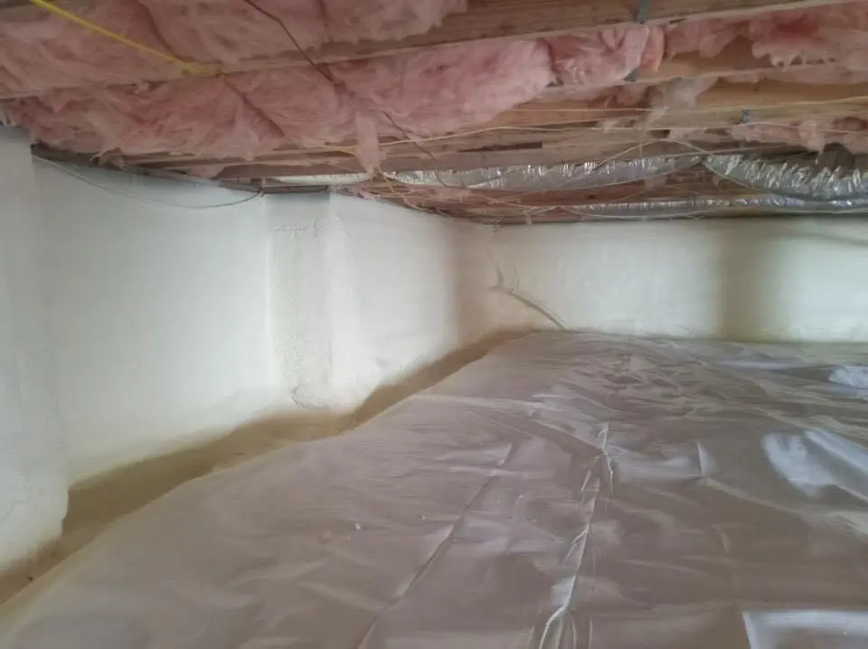 Crawl space encapsulation with closed-cell spray foam for Metal Roof Coating in Garfield Heights